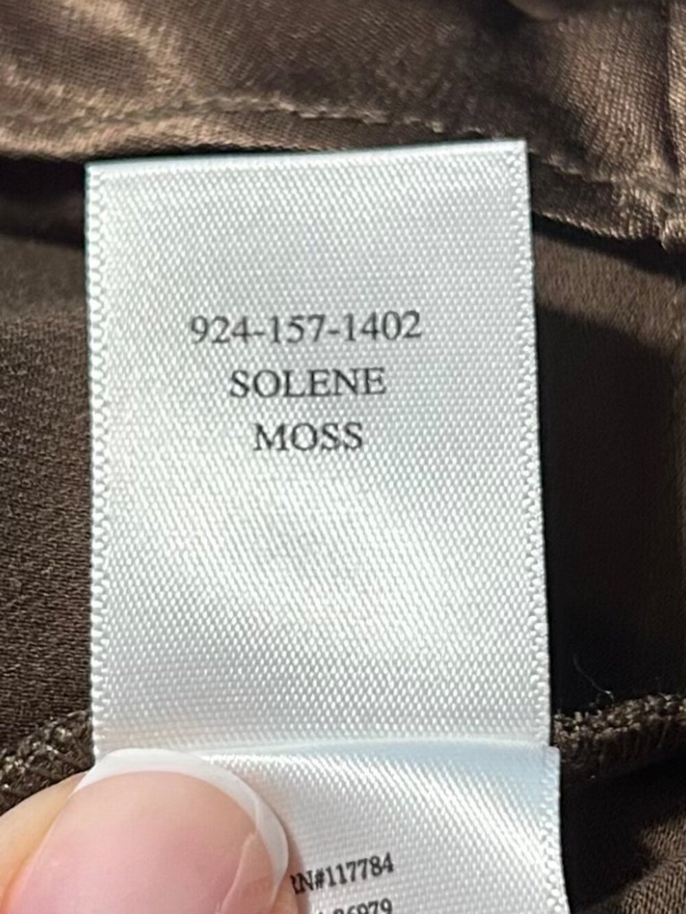 NWT Womens Rails Solene Moss Brown (Item- 67) Sleeveless Satin Midi Dress S - Picture 15 of 15
